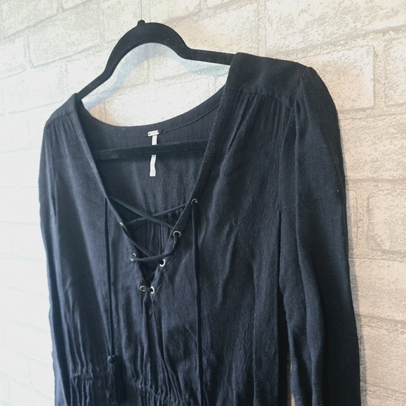 Free People Lace Up Blouse - Picture 4 of 10